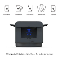 Melango360 – Mélangeur et Distributeur de Cartes Automatique 360° | Jeu Rapide & Mains Libres